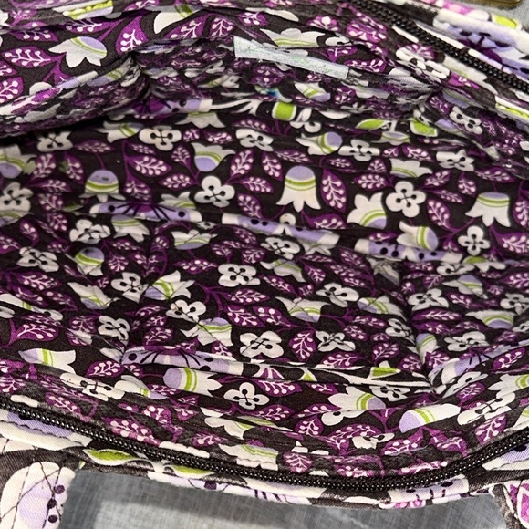 Vera Bradley Plum Petals Designer Little Betsy Bag PRELOVED w/callouts Fall 2011 - Picture 8 of 13